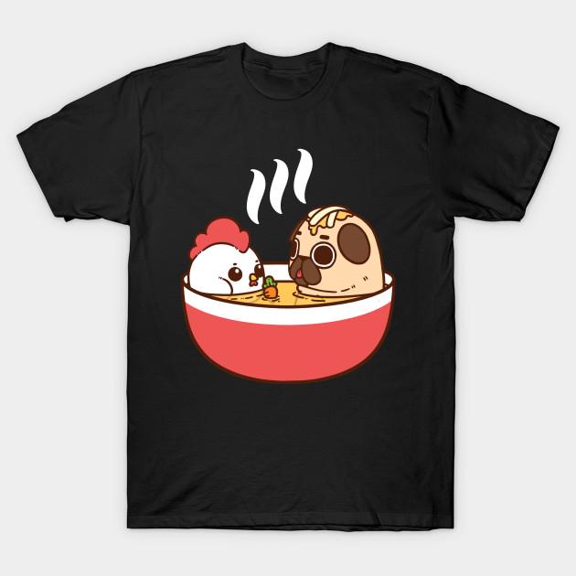 Unisex Fashion TShirt Chicken Noodle Puglie Print TShirt Plus Size S-5XL T-Shirt 100%Cotton Tops O Neck Short Sleeve Tees
