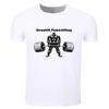 Asian Size Men Print Gymmer Deadlift Powerlifting Workout T-shirt O Neck Short Sleeves Summer Fitnes
