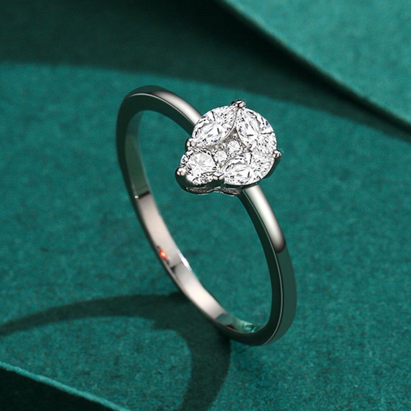 Tancise Classic стерлингового серебра 925 пробы кольцо с цирконом женские ювелирные изделия свадебное обещание вечерние подарок