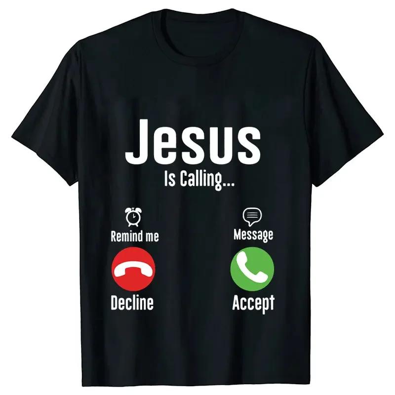 Jesus Print T-shirts Women Men T Shirt Casual Short Sleeve O Neck Tshirt Ladies Tees Harajuku Funny Tops Oversized Black Clothes