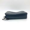 BURBERRY Check pattern Embossed Clutch Bag Pouch Black/SilverHardware