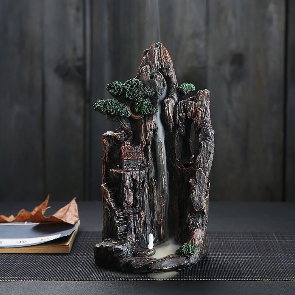 Backflow Incense Burner Waterfall Incense Holder Resin Home Decor