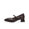 Senda Mary Jane Shoes Women's 2026 Autumn New Shopping Mall Same Style Coarse Custom Shoes