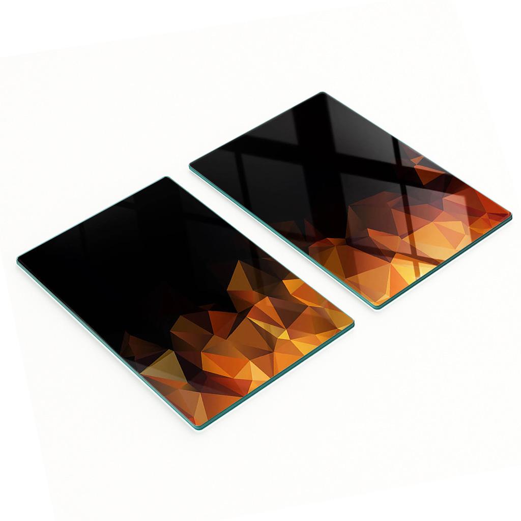 Multifunctional Decorative Glass Kitchen Boards Abstract 2x40x52 cm
