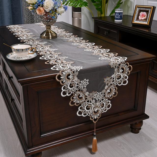 Овальная дорожка для стола, Европейский флаг, тумба под телевизор, журнальный столик, скатерть, дорожки для стола, длинное скандинавское полотенце для чайного столика, кружевной чехол для пыли