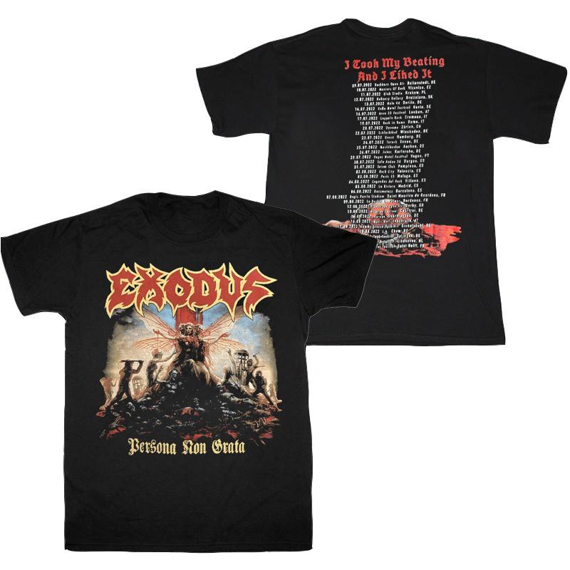 Band Exodus Persona Non Grata European Tour TShirts Reprint Size S5XL NEW Unisex T-Shirt