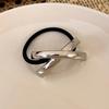 Cool Elegant Temperament Geometric Metal Hair Rope for Woemn Korean Style High Elasticity Does Not Hurt The Hair Scrunchies Fash