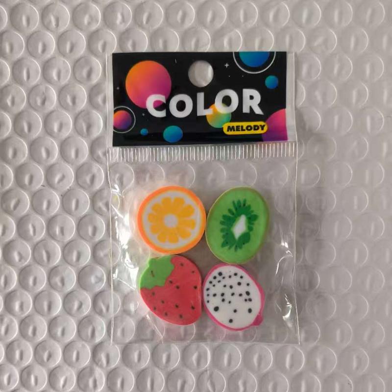 4/12/20 шт. Милый ластик с изображением фруктов, канцелярские принадлежности для студентов, креативный модный ластик