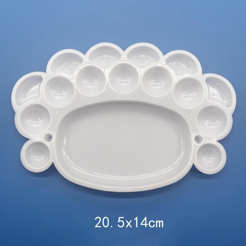 1 шт. Палитра для рисования Многоразовая Легко моется Пластиковый поддон для красок Художественные принадлежности Необходимое для любителей рисования Офис Школа ZYF