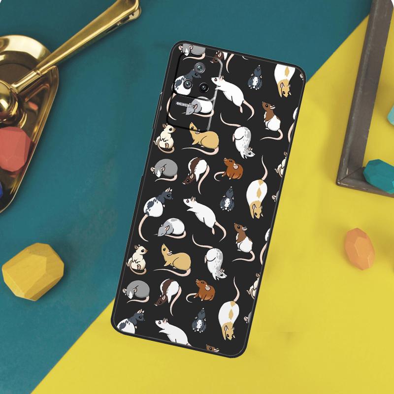 Чехол Мышь Крыса Для Xiaomi 14T Pro 11T 12T 13T 13 14 15 Ultra POCO X7 Pro X3 X5 X6 M6 F5 F6 Pro Funda
