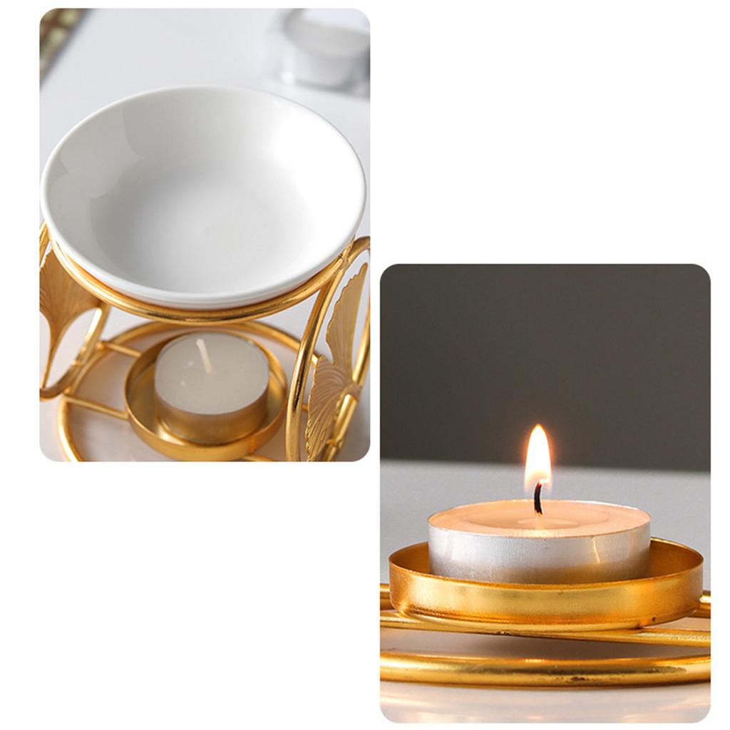 Elegant Essential Oil Burners Ceramic Incenses Burners Candle Holder for Bedroom Living Room or Bathroom Ambiances