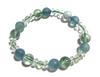 Limited Time Limited Quantity April Amulet Bracelet Natural Stone Power Stone Bracelet Green Fluorite Crystal Inner 18cm Unisex Made In Japan This