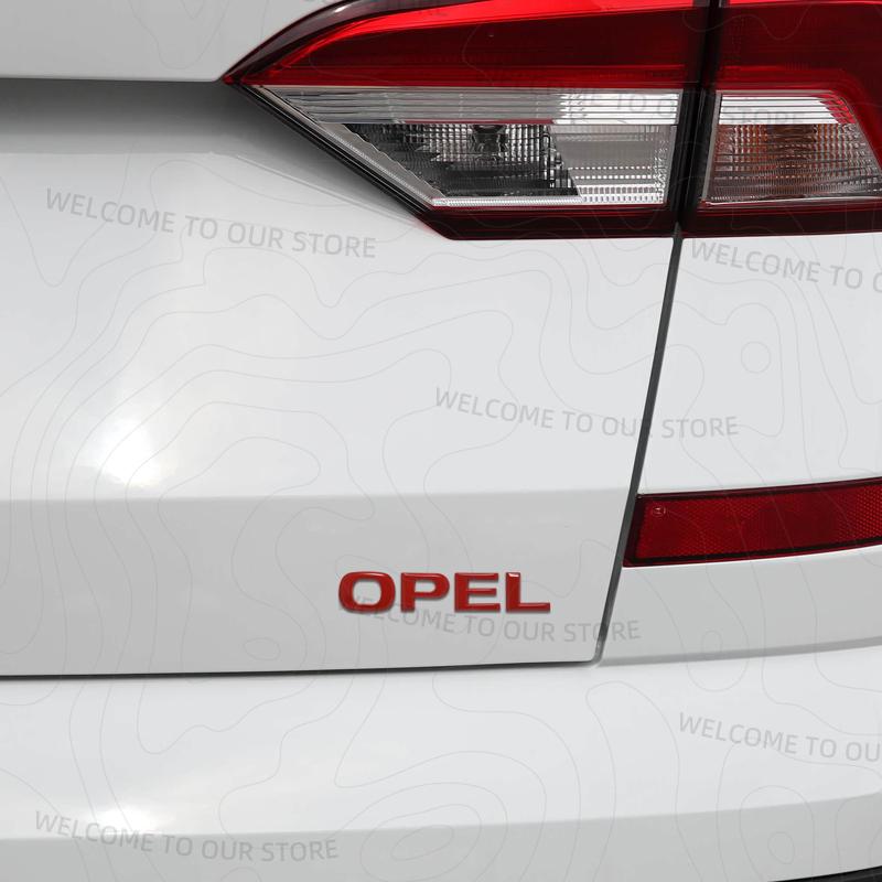 Zinc Alloy For OPEL ASTRA Logo Meriva Insignia Mokka Rocks Zafira Vectra Car Trunk 3D Metal Emblem Rear Body Badge Sticker