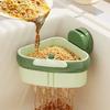 1PCS Hangable Triangular Suction Cup Sink Drain Basket Household Kitchen Food Residue Filter Basket Fruit Washing Drain Basket