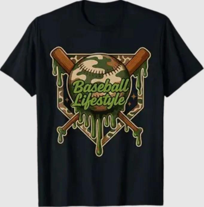 Baseball Lifestyle 101 Одежда Бейсбольный Дрип Футболка Мороженое