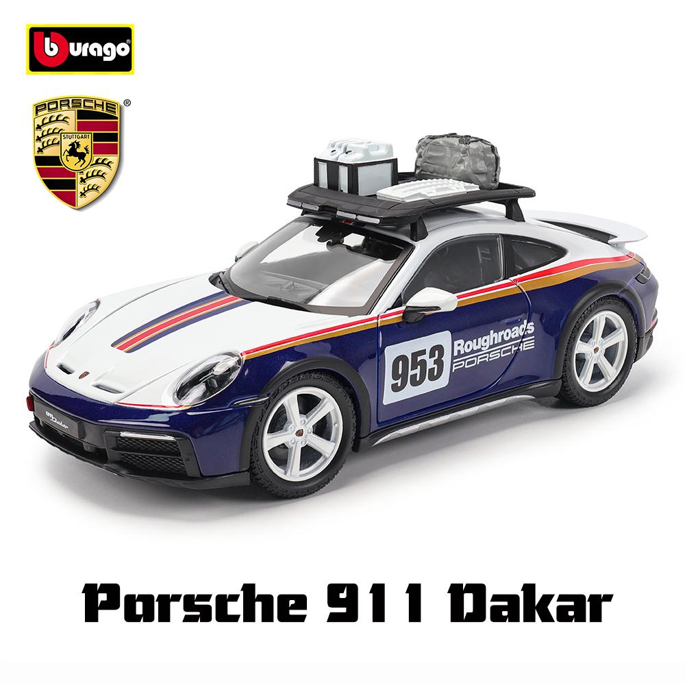 AABKO1 Bburago 1:24 Porsche 911 GT3 Taycan Turbo S 718 Boxster simulation alloy car model crafts decoration collection toy tools gift