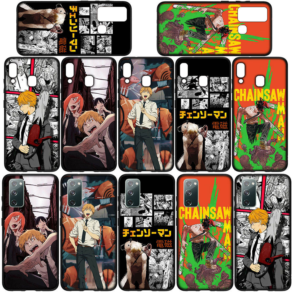 Чехол для iPhone 16 15 Xiaomi Redmi Note 14 13 12 11 Pro Max 16e Samsung Galaxy S25 S24 S23 Moto OPPO Huawei Denji Makima Chainsaw Man Gir Phone Case