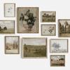 Vintage Landscape Poster Florals Portrait Neutral Sketches Art Print Canvas Oil Painting Wall Picture Living Room Home Decor