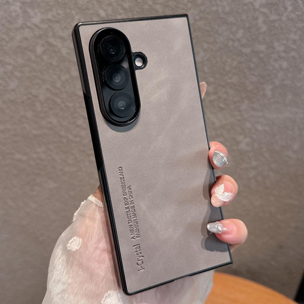 Бизнес Ультратонкий Складной Чехол из Овчины для Samsung Galaxy Z Fold 8 7 6 5 4 3 Приятный на ощупь 5G Ударопрочный Защитный Чехол