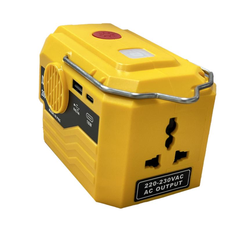 200 Вт Инвертор Питания Для Makita/Dewalt/Milwaukee/Bosch 18 В в AC 120/220 В Инвертор от Аккумулятора с USB и Type-C, Светодиодным Фонарем