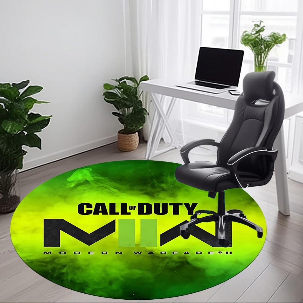 1 шт. Круглый коврик для офиса Call of Duty, нескользящий, мягкий и прочный офисный коврик для декора интерьера, идеально подходит для офиса, красивое украшение