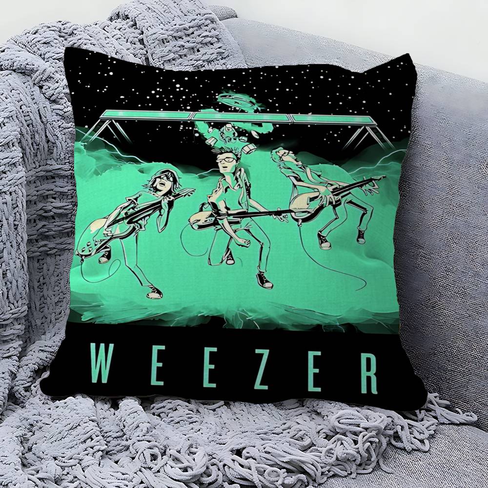 Weezer Музыкальная Группа Наволочка Полиэстер Диванные Подушки Декоративные Подушки-Пледы Домашний Декор Наволочка