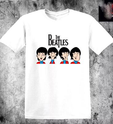 The Beatles Винтажная Рок-группа Ретро Футболка Все Размеры S-5XL Унисекс Футболка
