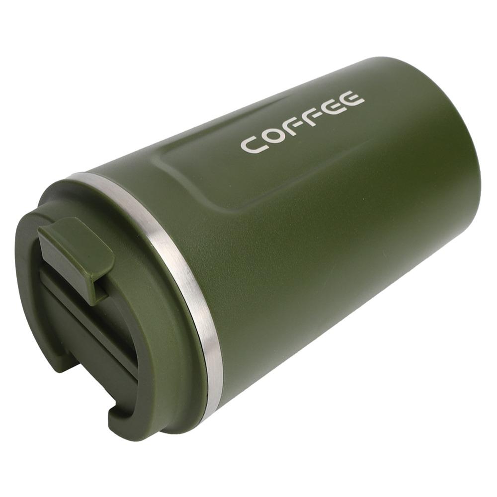 Double Layer Coffee Cup Leakproof Lid Travel Mug Portable Stainless Steel Mug Hot Drinks