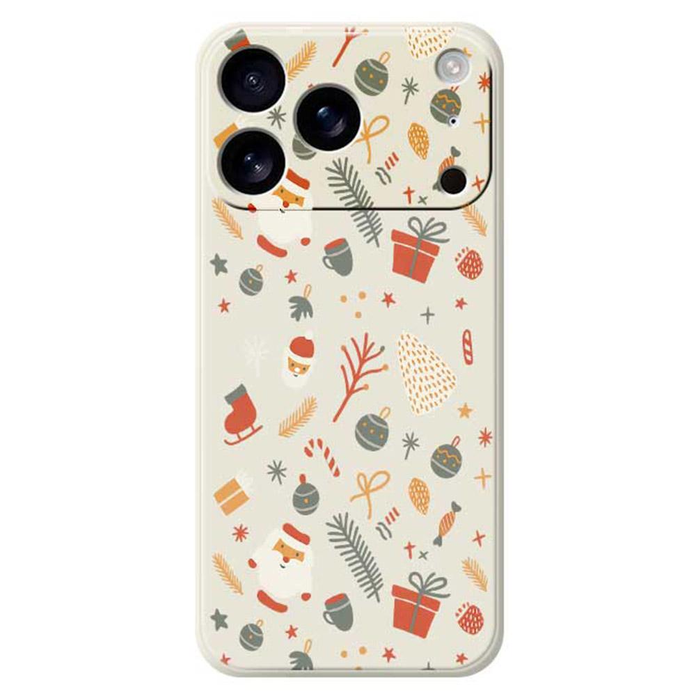 For iPhone 17 Pro Max Case Candy Gifts Pattern Printing Straight Edge TPU Phone Back Cover