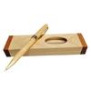 Wood Ballpoint Pen Set With Pencil Case Ergonomic Grip Wood Signing Pen with Metal Pen Clip For Professional Collectors