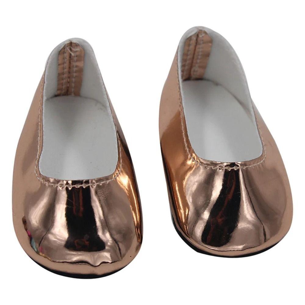 PU Leather Glossy Shiny Shoes Doll Shoes Reborn Doll Shoes PU Leather Doll Shoes Kids Gifts
