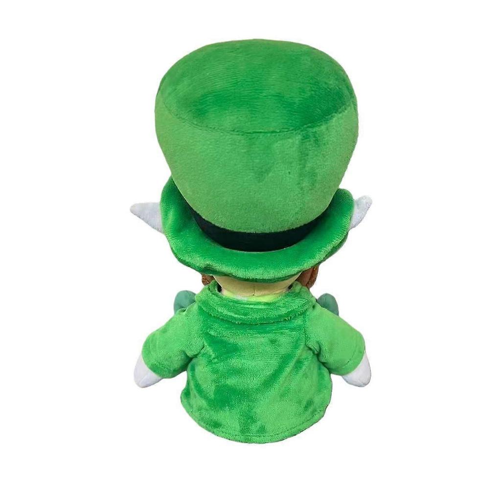 Classic Green Outfit & Red Beard for St Patricks Day Decorations - Cozy Huggable Dcor Toy for Gifting and Display