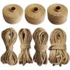 100% Natural Jute Rope 1mm-10mm Twine Macrame Cords for Decoration Handmade DIY