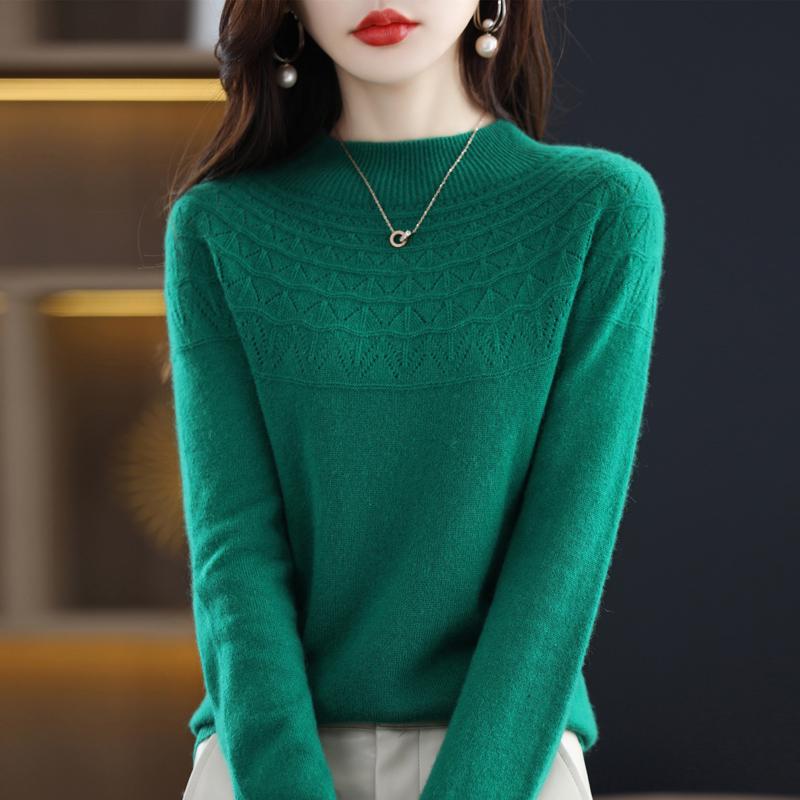 Женский свитер из 100% шерсти, СОВРЕМЕННАЯ НОВАЯ водолазка SAGA, зимний теплый вязаный пуловер, трикотаж, женские свитера, вязаные топы