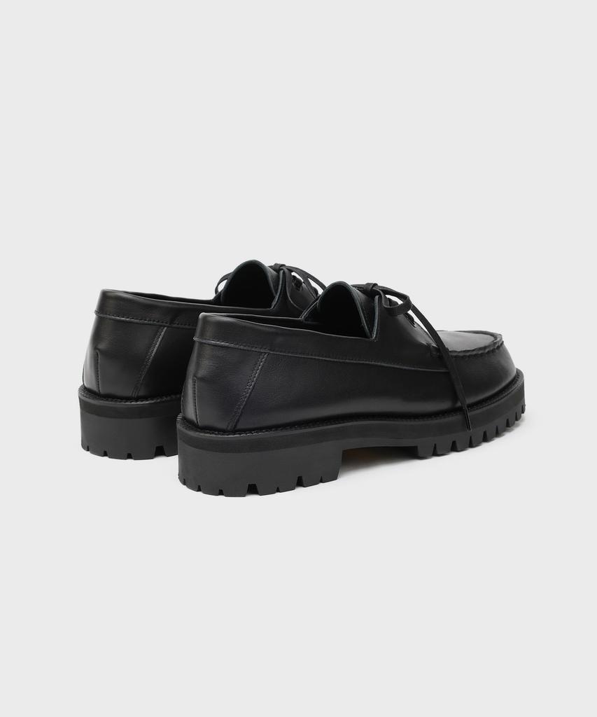Firenze Atelier [Vibram] Стандартная Повседневная Подошва Лоферы 5099 [Кожа Черный]