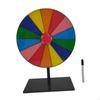 Tabletop Prize Turntable Set ,Color Rotating Wheel ,with Erasable Pen ,Reusable Lucky Draw Roulette