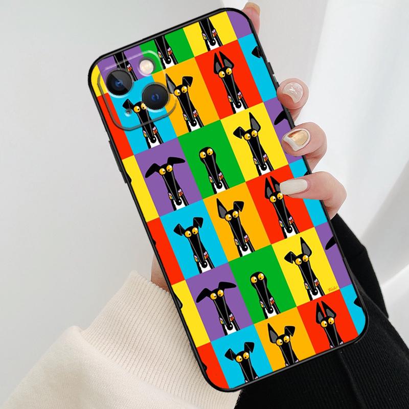 Greyhound Phone Case For iPhone 11 12 13 14 15 16 Pro Max Mini X XR XS Max Plus Cover Funda