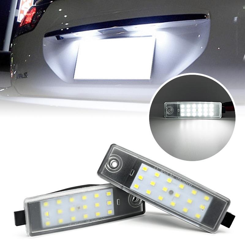 2 шт. Белый светодиодный фонарь номерного знака Для Toyota Harrier Hiace Highlander Kluger Land Cruiser RAV4 Lexus RX300 Фонарь номерного знака Фонари номерного знака 2