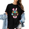 Women's Casual Short Sleeve Easter Printed Round Neck Short Sleeve T-Shirt Top