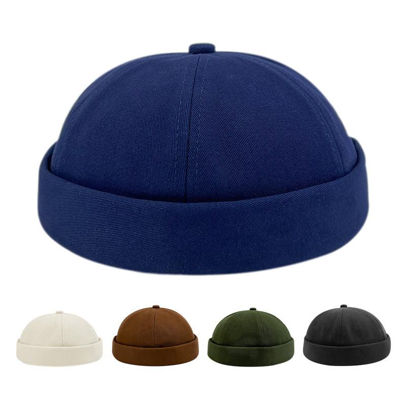 Melon Color Solid Peel Hat Warm Fashionable Adjustable Outdoor Cap Lightweight