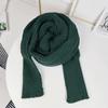 Women Knitted Scarf with Sleeve Fall Winter Warm Shawl Wrap Cardigan Solid Color