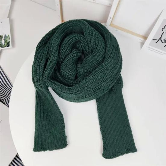 Women Knitted Scarf with Sleeve Fall Winter Warm Shawl Wrap Cardigan Solid Color Thickened