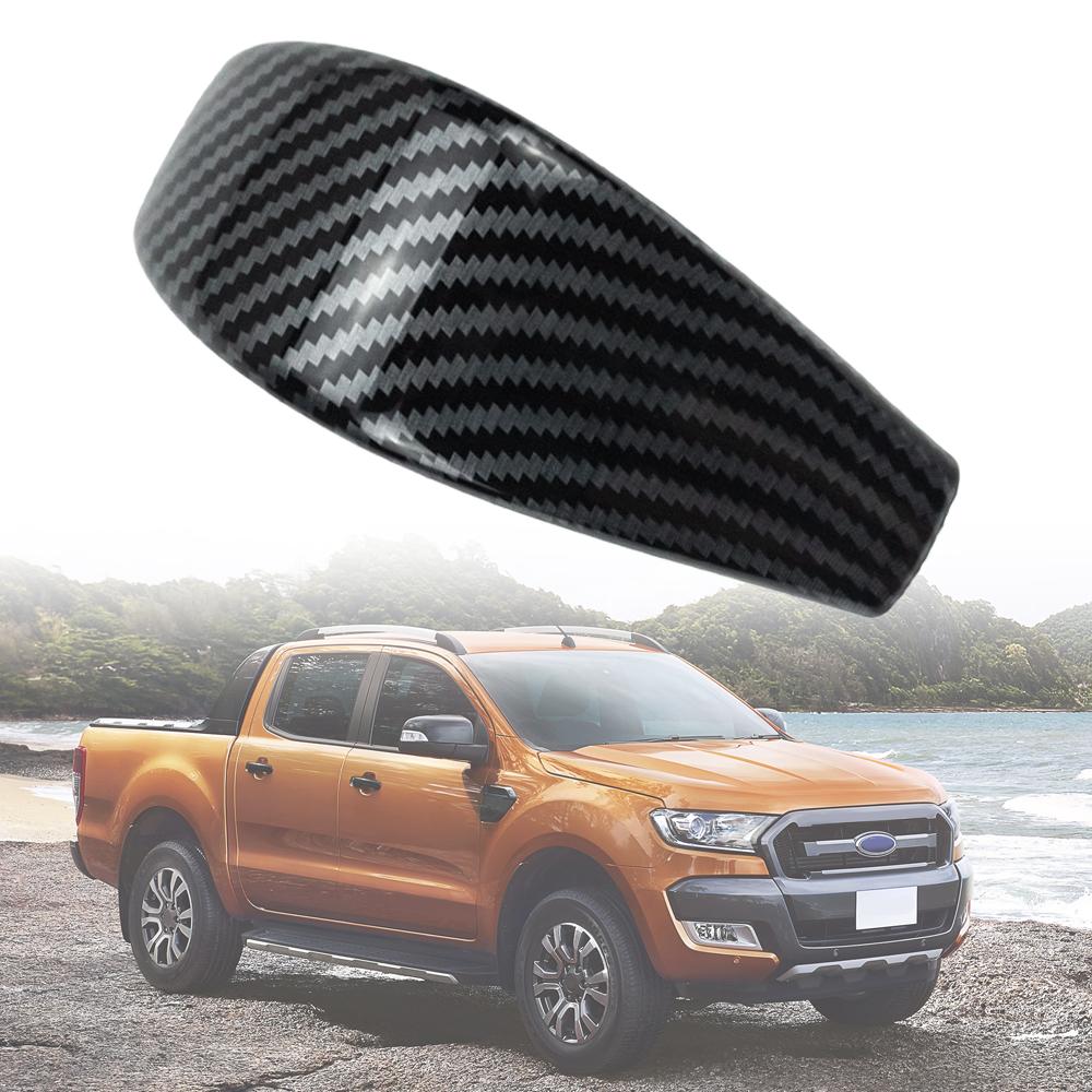Для Ford Ranger 2015-2018 1 шт., цветная ручка переключения передач из АБС-пластика из углеродного волокна, накладка