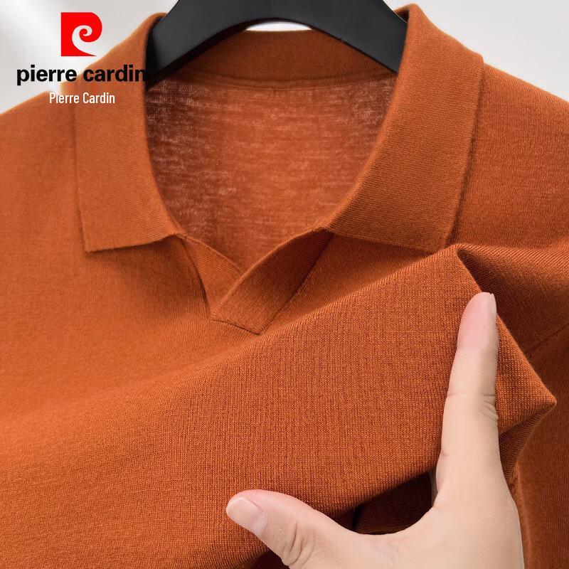 Мужской трикотажный свитер поло Pierre Cardin из смесового кашемира, можно стирать в машине