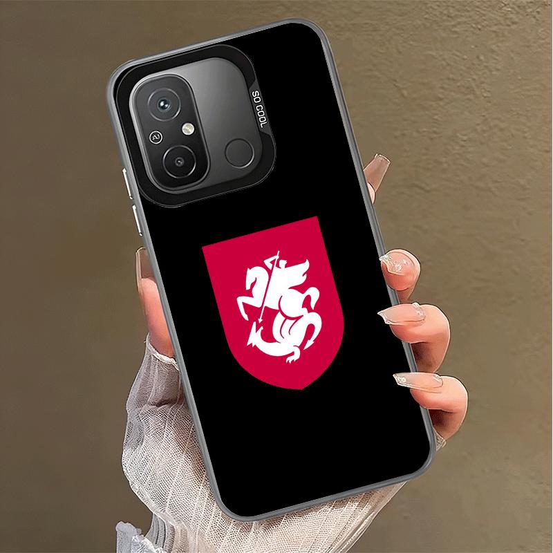 Georgia Passport Flag Shockproof Phone Case for Xiaomi Poco X7 X6 X5 X3 Pro F7 Ultra M8 Redmi 15C 15 14C 13C 12C 10C 13 12 10