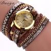 Quartz Watch Women's Circled Women's Bracelet Watch Woven Serpent Belt Watch