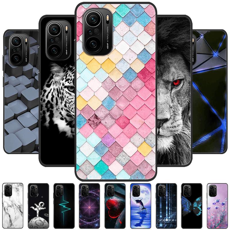 Чехол для Redmi K40 5G K40 Pro, милые животные, матовый силикон TPU, мягкая крышка для телефона, для Xiaomi Mi 11i, Fundas Poco F3, Coque, бампер
