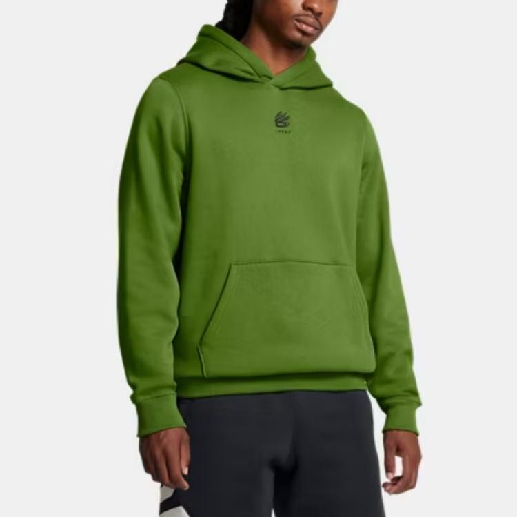 Under Armour Баскетбольная толстовка Curry Splash, удобные мужские толстовки, зеленая 1387096-306