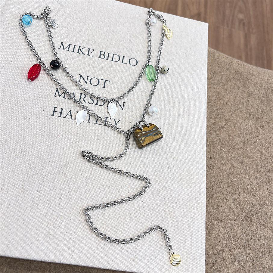 Универсальное ожерелье и цепочка на талию из натурального камня 2024 года: Высококлассный, уникальный стиль