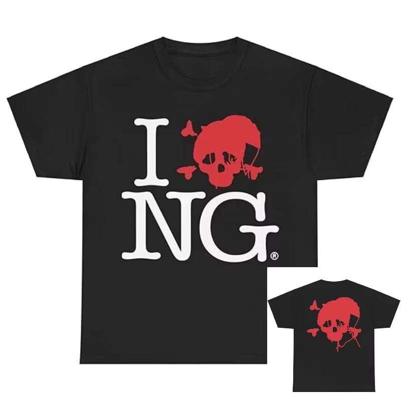 Summer 2026 I Love NG I Luv Novagang Americanstyle Printed Crewneck Printed Tshirt